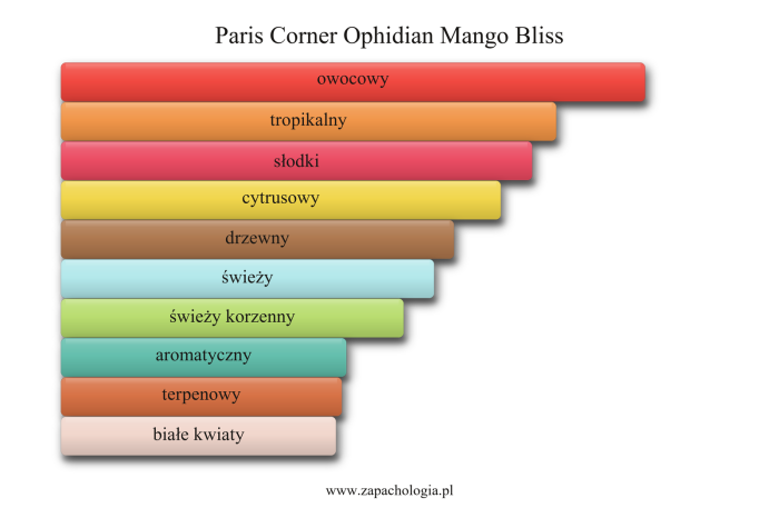 Paris Corner Ophidian Mango Bliss — akordy zapachowe