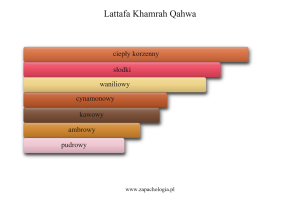 Lattafa Khamrah Qahwa — akordy zapachowe