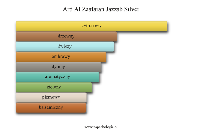 Ard Al Zaafaran Jazzab Silver — akordy zapachowe