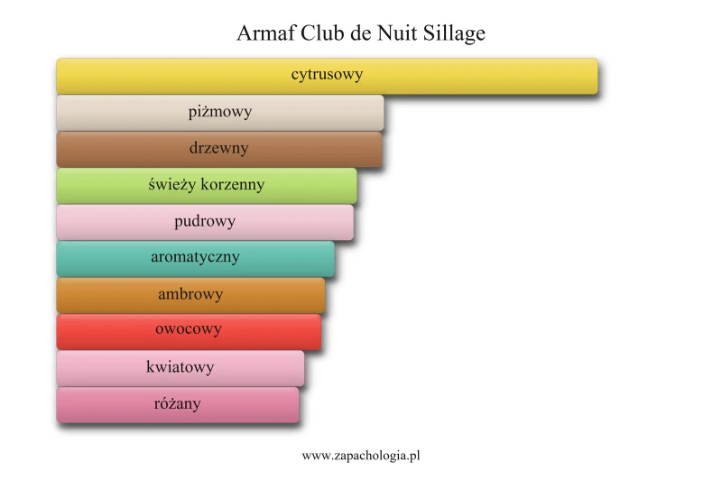 Armaf Club de Nuit Sillage — akordy zapachowe