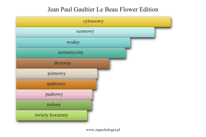Jean Paul Gaultier Le Beau Flower Edition — akordy zapachowe
