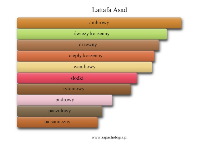 Lattafa Asad — akordy zapachowe