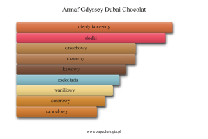 Armaf Odyssey Dubai Chocolat — akordy zapachowe