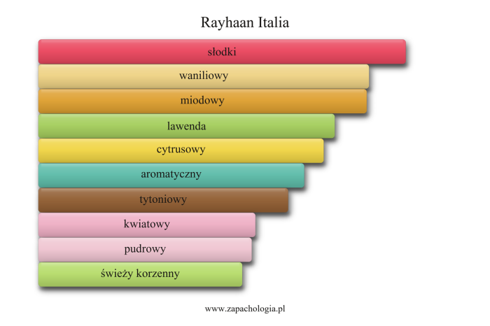 Rayhaan Italia — akordy zapachowe