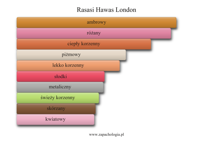 Rasasi Hawas London — akordy zapachowe