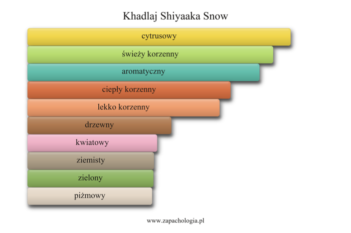 Khadlaj Shiyaaka Snow — akordy zapachowe