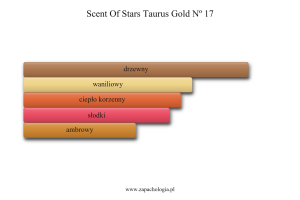Scent Of Stars Taurus Gold Nº 17 — akordy zapachowe