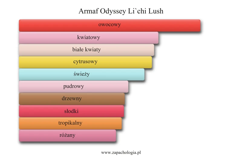 Armaf Odyssey Li`chi Lush — akordy zapachowe