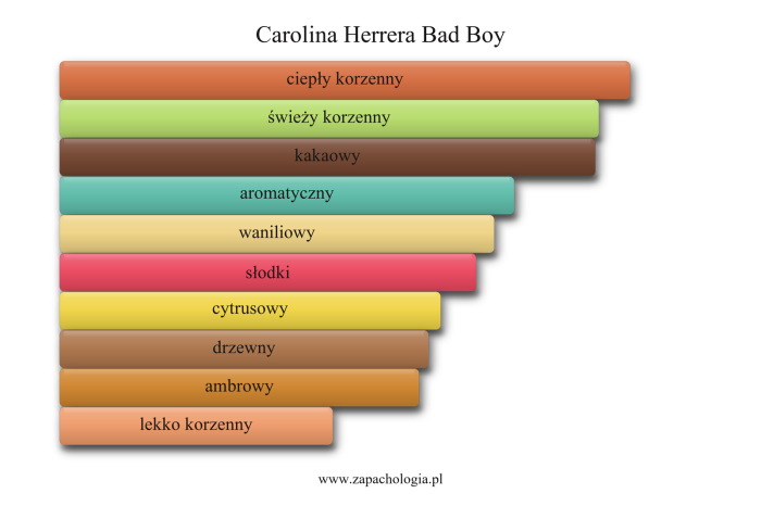 Carolina Herrera Bad Boy — akordy zapachowe