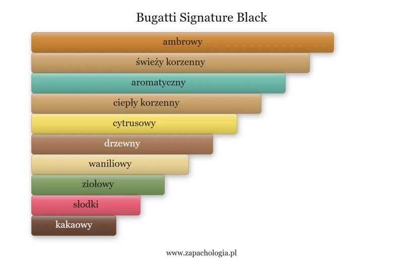 Bugatti Signature Black — akordy zapachowe