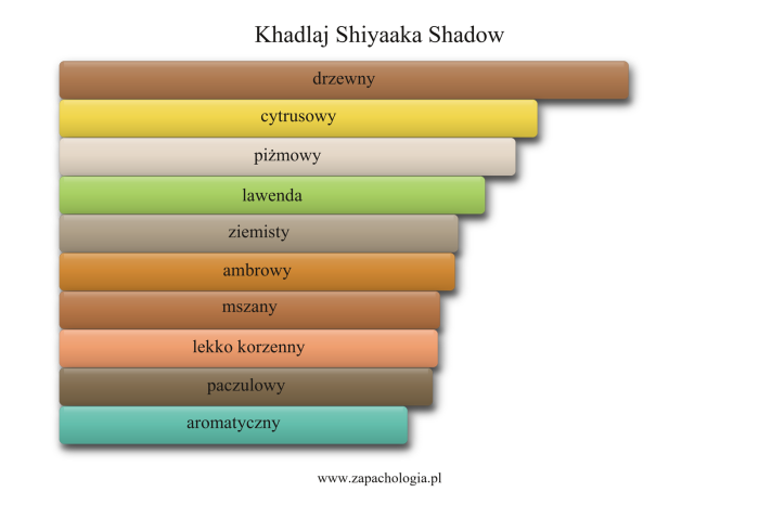 Khadlaj Shiyaaka Shadow — akordy zapachowe